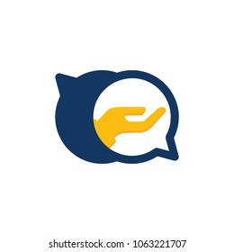 Care Chat Logo Icon Design