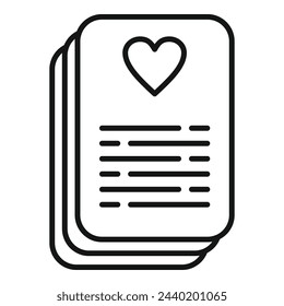 Care child documents icon outline vector. Medical help. Unit medical care