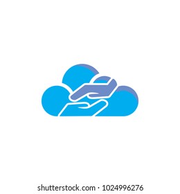 Care Cloud Logo Icon Design