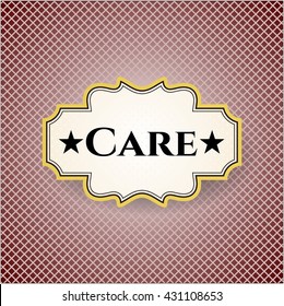 Care colorful card, banner or poster with nice design