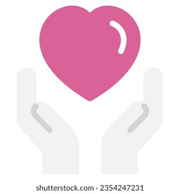 Care and Compassion Icon can be used for web, app, infographic, etc