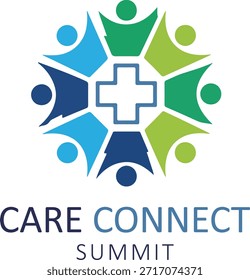 Care connect summit logo representing collaboration and a health network