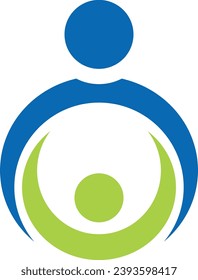 care connection abstract  design logo