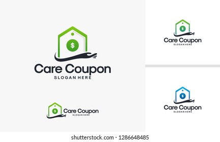 Care Coupon Logo designs vector, Sales Care logo template