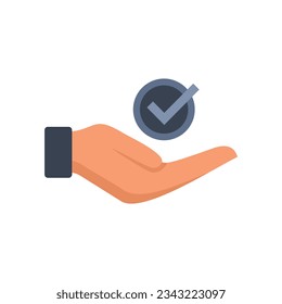 Care customer icon flat vector. Call contact. Service center isolated