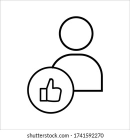 care customer icon, total inclusive service on white background