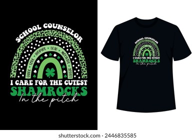 Me importa el consejero escolar más lindo Shamrocks es un gran consejero Día de San Patricio diseño para afortunado consejero escolar. Traje perfecto para llevar en la celebración del Día de San Patricio.