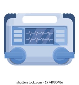 Care defibrillator icon. Cartoon of Care defibrillator vector icon for web design isolated on white background