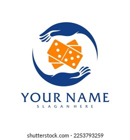 Care Domino logo vector template, Creative Domino logo design concepts