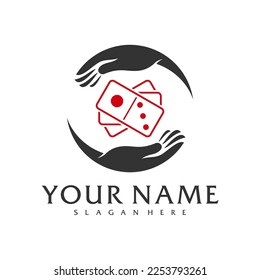 Care Domino logo vector template, Creative Domino logo design concepts
