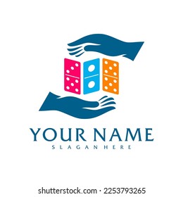 Care Domino logo vector template, Creative Domino logo design concepts