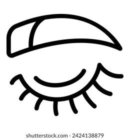 Care eyebrow brush icon outline vector. Grooming facial. Tattoo eye