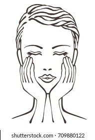 Care for face monochrome