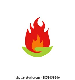 Care Fire Logo Icon Design