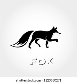 care full walking fox art logo