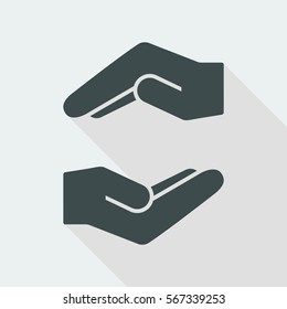 Care gesture - Vector minimal icon