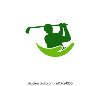 Care Golf Icon Logo Design Element