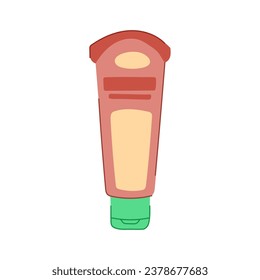 care hand cream cartoon. smooth skin, clean lotion, spa female care hand cream sign. isolated symbol vector illustration