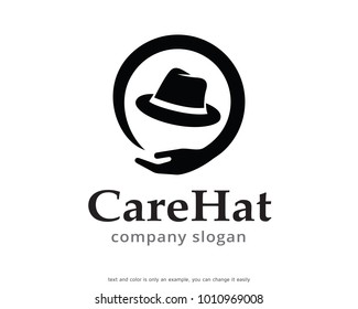 Care Hat Logo Template Design Vector, Emblem, Design Concept, Creative Symbol, Icon