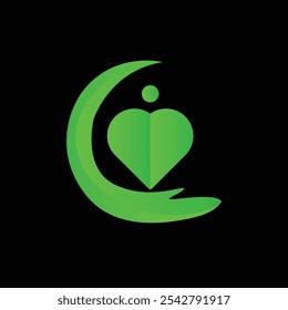 O logotipo "Care and Health Hospital" representa compaixão, confiança e bem-estar. Projetado com linhas limpas e cores calmantes, reflete o compromisso do hospital com o atendimento de qualidade. 