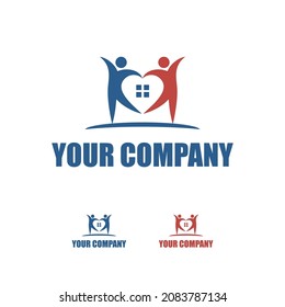 Care Home logo, design for community and charity

