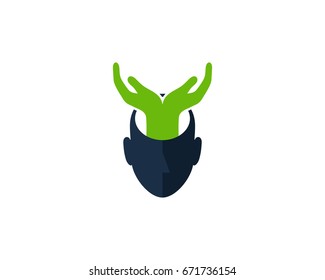 Care Human Icon Logo Design Element