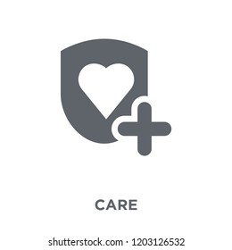 Care icon. Care design concept from  collection. Simple element vector illustration on white background.