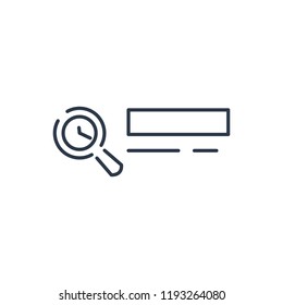 Care icon. Isolated magnifying and care icon line style. Premium quality vector symbol drawing concept for your logo web mobile app UI design.