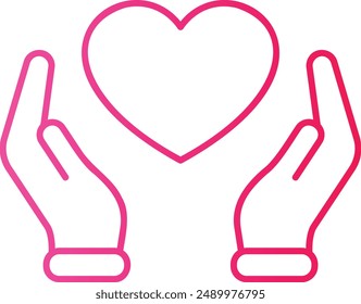 Care Icon - Symbolizing Compassion, Support, and Attention