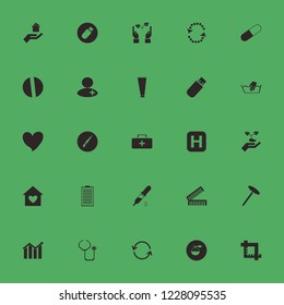 care icon. care vector icons set crop, growing graph, stethoscope and pill