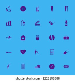 care icon. care vector icons set person watering can, hand washing, growing graph and mascara brush