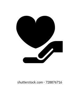care icon vector isolated on white background