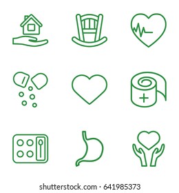 Care icons set.  