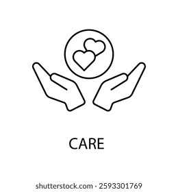 care icons  symbol vector elements for infographic web