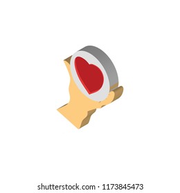 Care isometric left top view 3D icon
