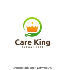 Care King logo designs concept vector, Healthcare logo template