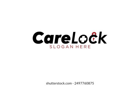 Cuidado de la cerradura para el cuidado del viaje Diseño de logotipo Plantilla