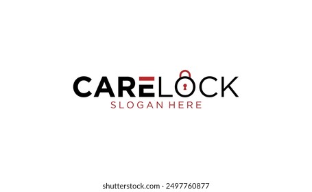 Care Lock für TripCare Logo Design-Vorlage