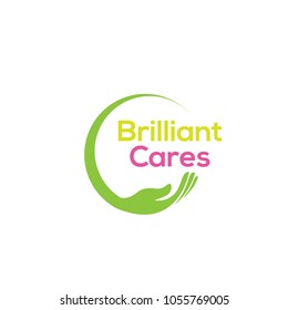 care logo, home care design, caring 