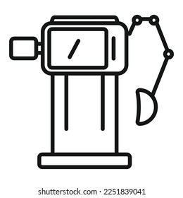 Care medical machine icon outline vector. Hospital patient. Oxygen intensive