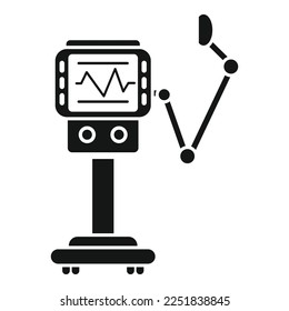 Care medical machine icon simple vector. Hospital patient. Oxygen intensive