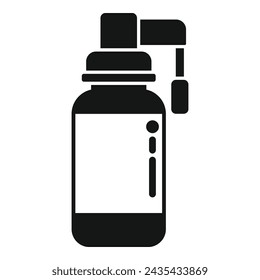 Care medical spray icon simple vector. Supplement remedy. Vitamin vaccine