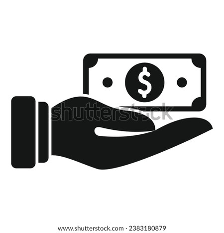 Care money cash icon simple vector. Card change atm. Stock financial