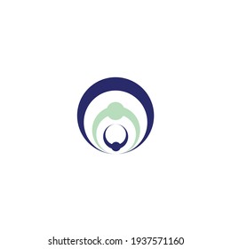 care mother child business vector logo design