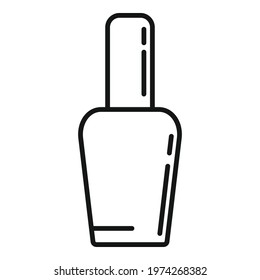 Care nail polish icon. Outline care nail polish vector icon for web design isolated on white background