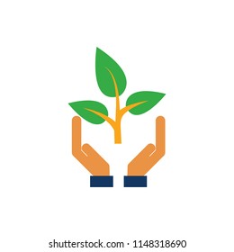 Care Nature Logo Icon Design