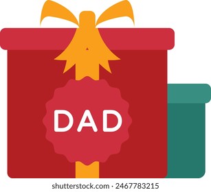 Care package for Grand Dad Concept, Gift for Step Dad Vector Icon Design, Happy Fathers Day Symbol, Dads Gift Elements Sign, Parents Day Stock illustration