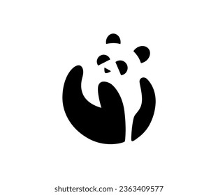 Care for Panda Animals Logo