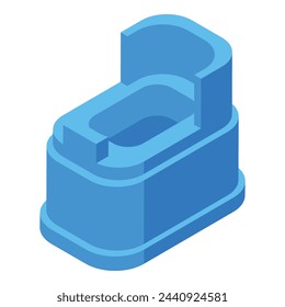 Care potty icon isometric vector. Child toilet. Childhood wc