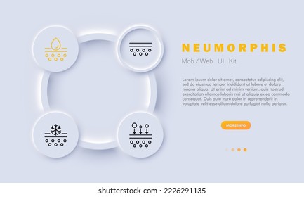 Care products line icon. Cream, ointment, shampoo, clean, face, skin, hair, beauty, procedure. Selfcare concept. Neomorphism. Vector line icon